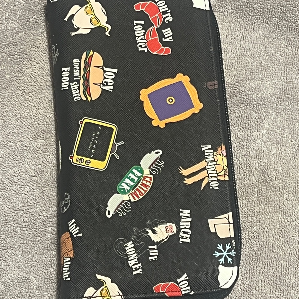 25. NWOT Black Friends TV Show Themed Wallet